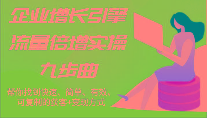 企业增长引擎流量倍增实操九步曲，帮你找到快速、简单、有效、可复制的获客+变现方式-小鹏项目网