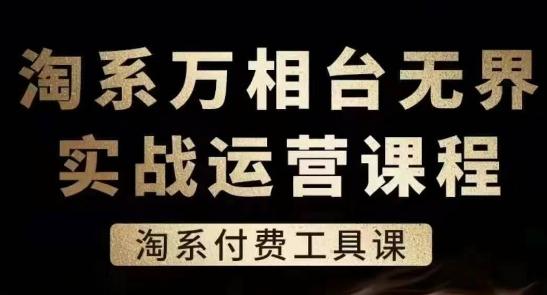 淘系万相台无界实战运营课，淘系付费工具课-小鹏项目网