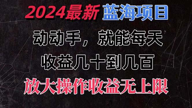 有手就行的2024全新蓝海项目，每天1小时收益几十到几百，可放大操作收…-小鹏项目网