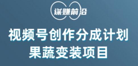 视频号创作分成计划水果蔬菜变装玩法，借助AI变现-小鹏项目网