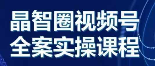 晶姐说直播·视频号全案实操课，从0-1全流程-小鹏项目网