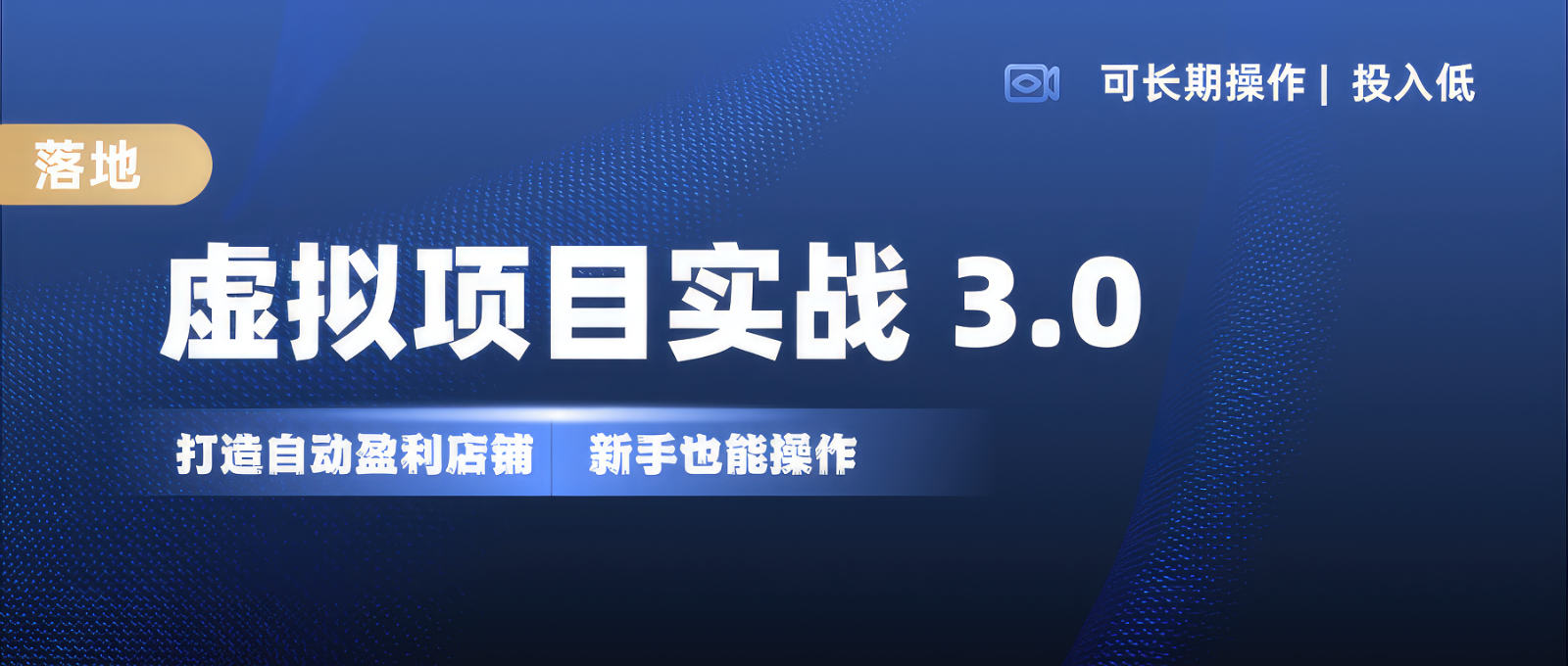 虚拟项目实操落地 3.0,新手轻松上手，单品月入1W+-小鹏项目网