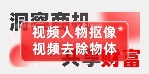 【超强视频处理工具】视频人物抠像+视频去除物体-小鹏项目网