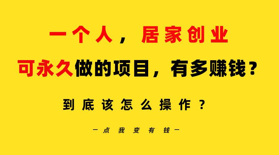 一个人，居家创业：B站每天10分钟，单账号日引创业粉100+，月稳定变现5W…-小鹏项目网