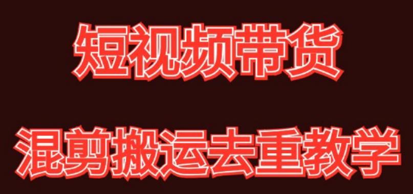 混剪去重短视频带货玩法，混剪搬运简单过原创思路分享-小鹏项目网