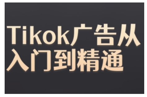 Tiktok Ads实操教程，Tiktok广告从入门到精通-小鹏项目网