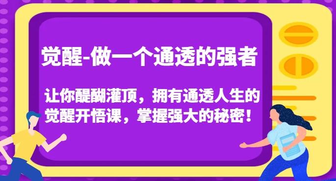 觉醒-做一个通透的强者，让你醍醐灌顶，拥有通透人生的觉醒开悟课，掌握强大的秘密！-小鹏项目网