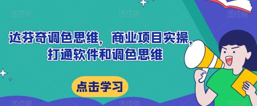 达芬奇调色思维，商业项目实操，打通软件和调色思维-小鹏项目网