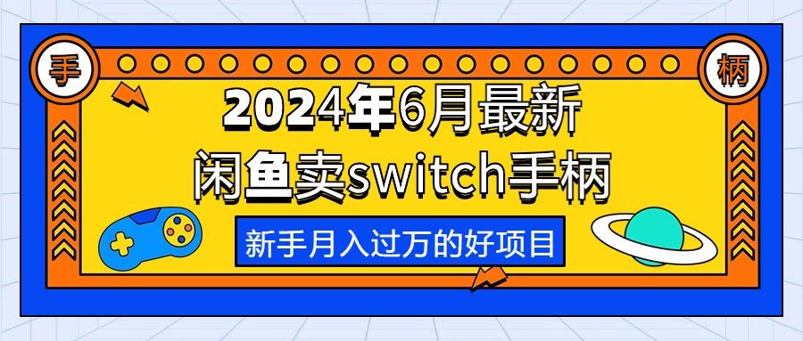 2024年6月最新闲鱼卖switch游戏手柄，新手月入过万的第一个好项目-小鹏项目网