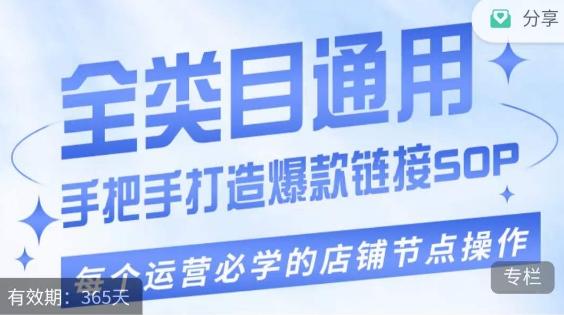 单品爆款打造实操运营，单品爆款从“0”-“1”手把手演练运营步骤-小鹏项目网