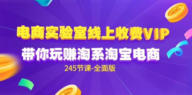 (9859期)电商-实验室 线上收费VIP，带你玩赚淘系淘宝电商(245节课-全面版)-小鹏项目网