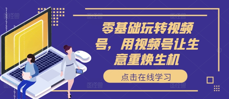 零基础玩转视频号，用视频号让生意重焕生机-小鹏项目网