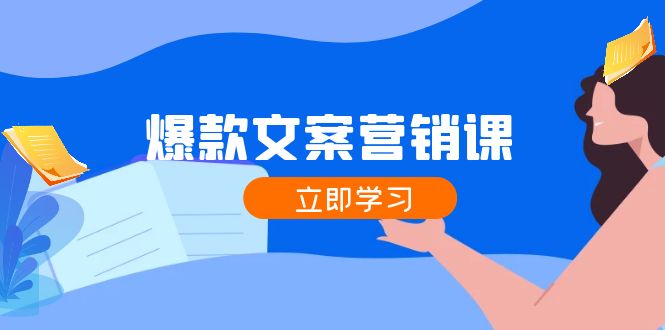 爆款文案营销课：公域转私域，涨粉成交一网打尽，各行业人士必备-小鹏项目网