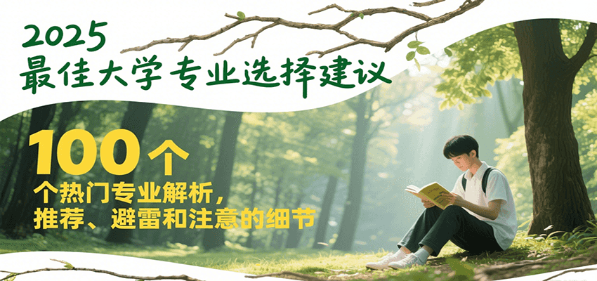 2025最佳大学专业选择建议，100个热门专业解析，推荐、避雷和注意的细节-小鹏项目网