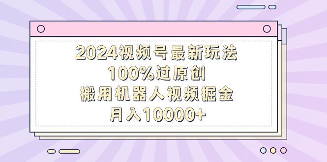 2024视频号最新玩法，100%过原创，搬用机器人视频掘金，月入10000+-小鹏项目网