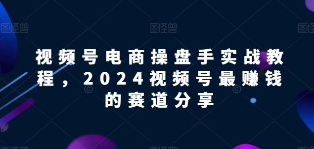 视频号电商实战教程，2024视频号最赚钱的赛道分享-小鹏项目网