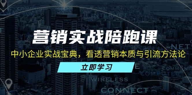 营销实战陪跑课：中小企业实战宝典，看透营销本质与引流方法论-小鹏项目网