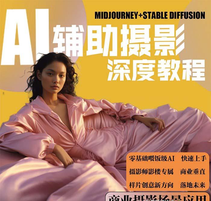 (8727期)2024年AI辅助摄影人工智能商业应用摄影课程(37节课)-小鹏项目网
