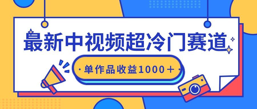 (9275期)最新中视频超冷门赛道，轻松过原创，单条视频收益1000＋-小鹏项目网