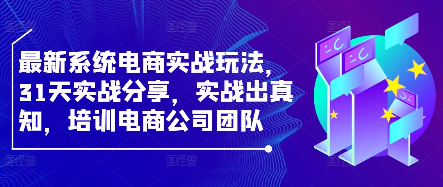 最新系统电商实战玩法，31天实战分享，实战出真知，培训电商公司团队-小鹏项目网
