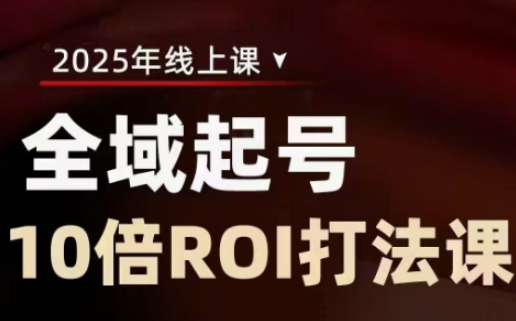 2025全域起号10倍ROI打法课，助你提升直播间的投资回报率-小鹏项目网