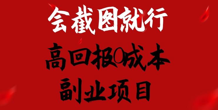 会截图就行，高回报0成本副业项目，卖离婚模板一天1.5k+【揭秘】-小鹏项目网