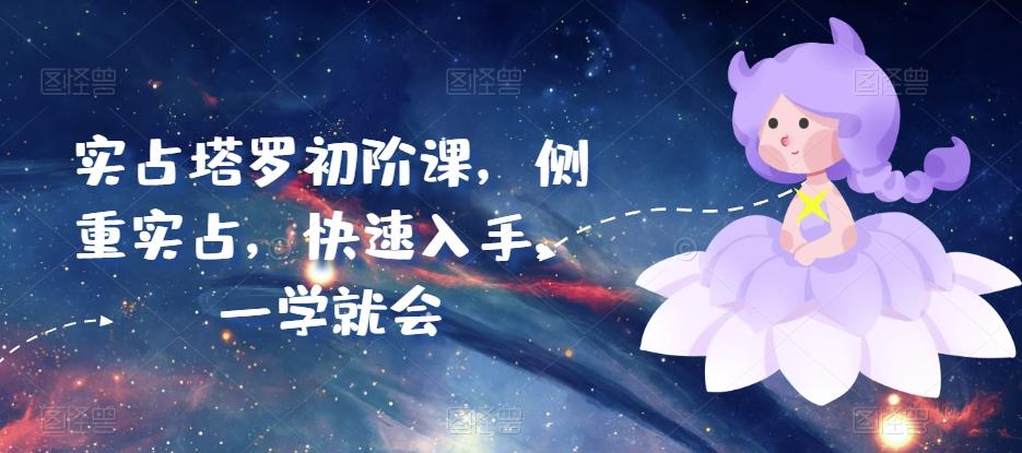 实占塔罗初阶课，侧重实占，快速入手，一学就会-小鹏项目网