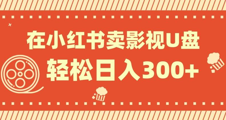 在小红书上卖影视U盘，轻松日入300+，操作简单，小白可轻松上手-小鹏项目网