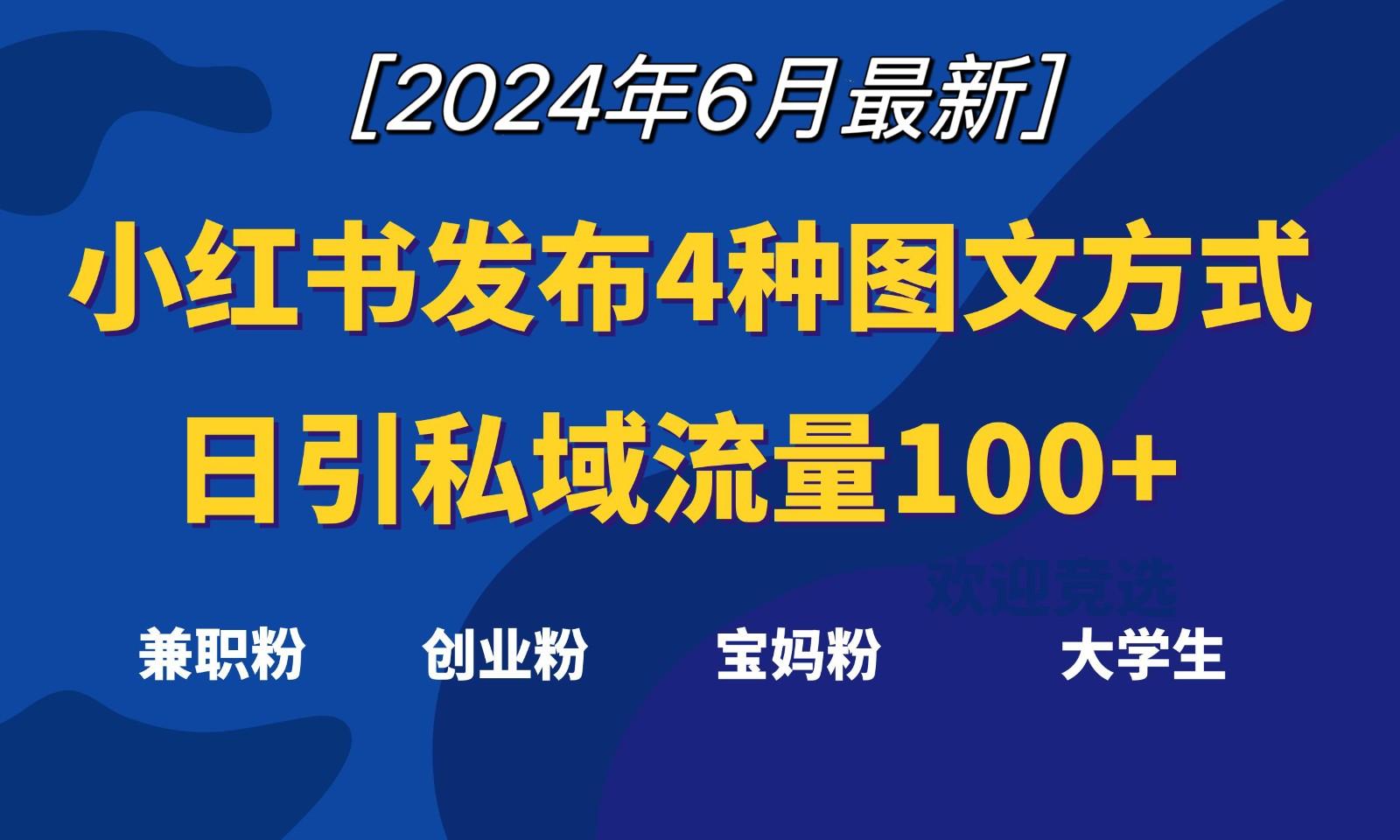 小红书发布这4种图文，就能日引私域流量100+-小鹏项目网