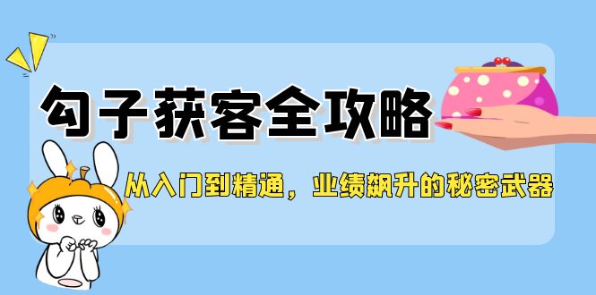 从入门到精通，勾子获客全攻略，业绩飙升的秘密武器-小鹏项目网