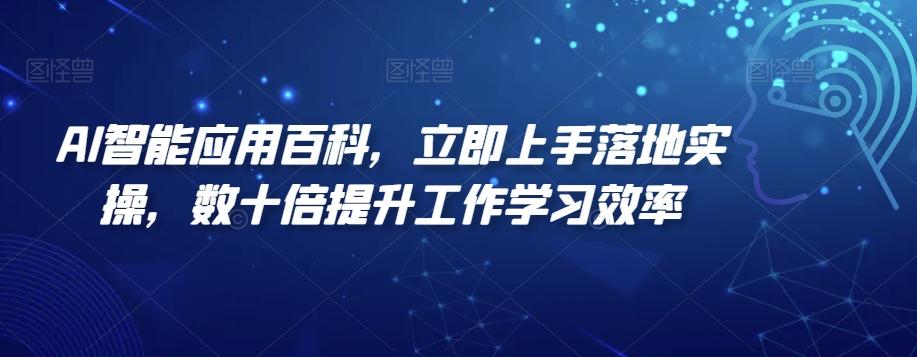 AI智能应用百科，​立即上手落地实操，数十倍提升工作学习效率-小鹏项目网