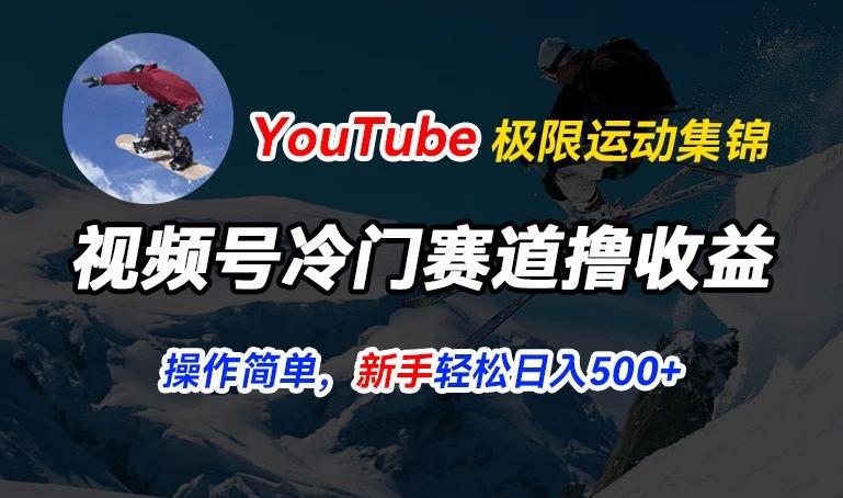 视频号冷门赛道撸收益，YouTube搬运极限运动集锦，暴力起号，操作简单流量高，轻松日入5张【揭秘】-小鹏项目网