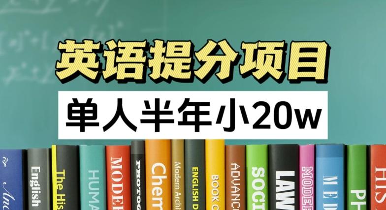 英语提分项目，100%正规项目，单人半年小 20w-小鹏项目网