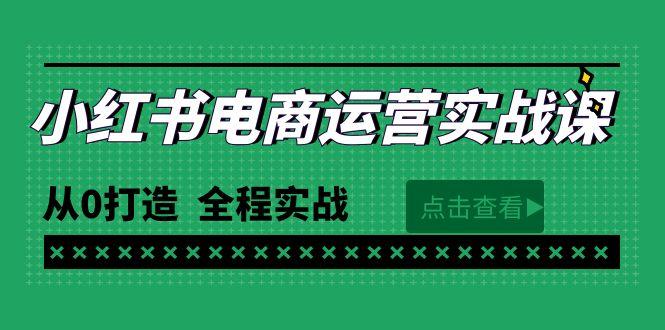 (9946期)最新小红书·电商运营实战课，从0打造  全程实战(65节视频课)-小鹏项目网