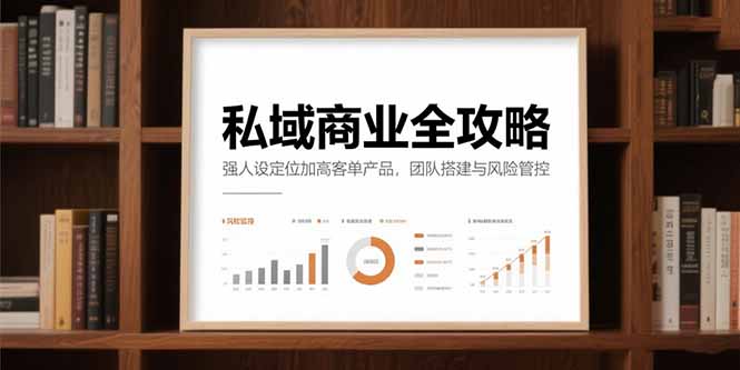 私域商业全攻略，强人设定位加高客单产品，团队搭建与风险管控-小鹏项目网