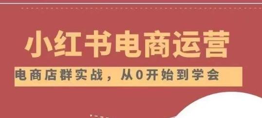 小红书店铺运营从小白到大神2.0，从入门到精通-小鹏项目网