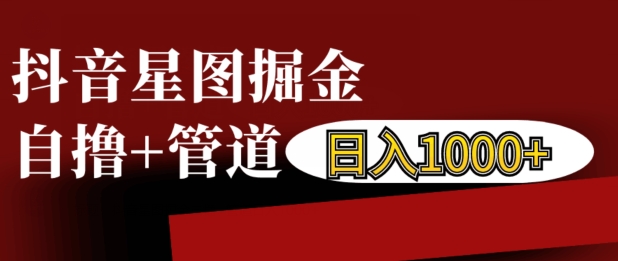 抖音星图掘金自撸，可以管道也可以自营，日入1k【揭秘】-小鹏项目网