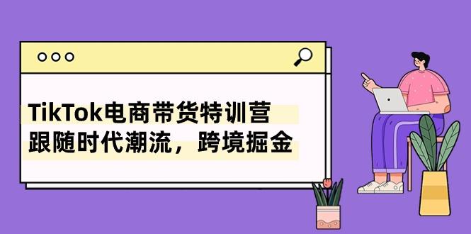 TikTok电商带货特训营，跟随时代潮流，跨境掘金(8节课-小鹏项目网