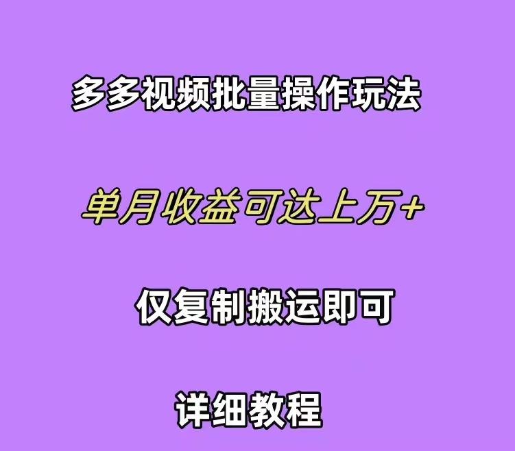 (10029期)拼多多视频带货快速过爆款选品教程 每天轻轻松松赚取三位数佣金 小白必…-小鹏项目网