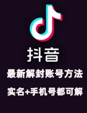 2024年11月抖音最新解封账号方法+解实名 自己真实实操已解2个号-小鹏项目网