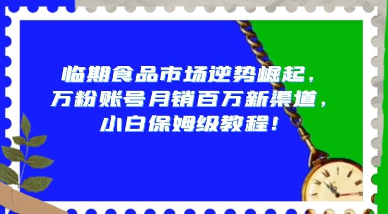 临期食品市场逆势崛起，万粉账号月销百万新渠道，小白保姆级教程【揭秘】-小鹏项目网