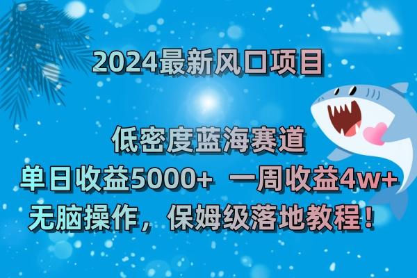 (8545期)2024最新风口项目 低密度蓝海赛道，日收益5000+周收益4w+ 无脑操作，保…-小鹏项目网