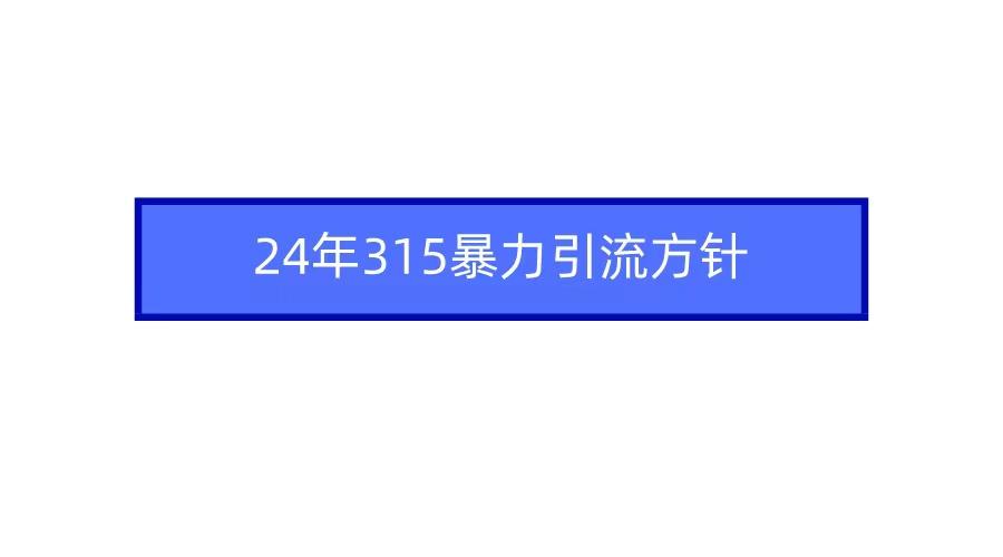 2024年自媒体爆款视频制作，快速涨粉暴力引流方针！-小鹏项目网