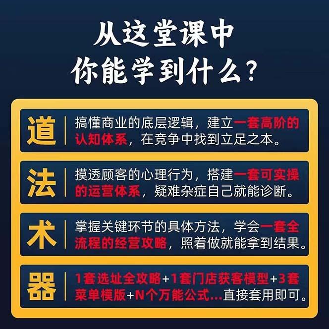 图片[1]-餐饮店盈利实操方法：教你怎样开一家持续能赚钱的餐厅(25节-小鹏项目网