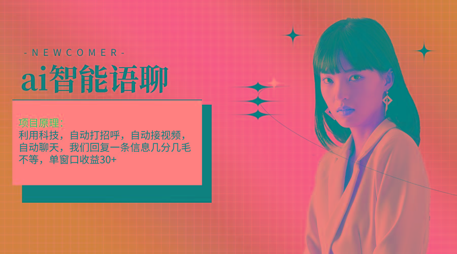 ai智能语聊，单窗口30+单机500+，无脑干！！！-小鹏项目网