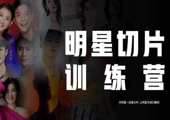 王子·明星切片线上训练营（2023），和明星一起拿红利，让明星为我们赚钱-小鹏项目网