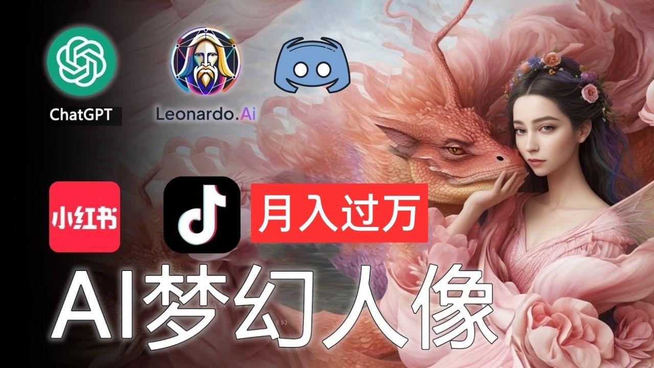 AI摄影梦幻人像：零基础也能月入过万的秘密-小鹏项目网