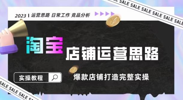 2023淘宝店铺运营全攻略：竞品分析，打造爆款店铺完整实操（附运营思维素材）-小鹏项目网