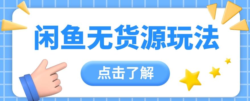 2024闲鱼新玩法，无货源运营新手日赚300+【视频教程】-小鹏项目网