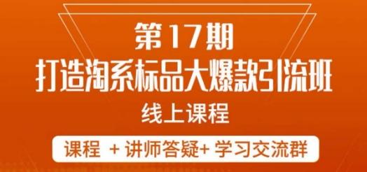 南掌柜-第17期打造淘系标品大爆款，5天线上课-小鹏项目网